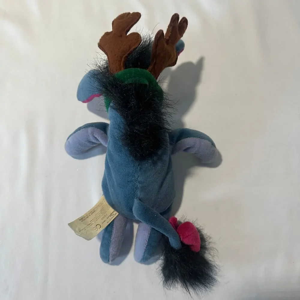 Disney Store Winnie The Pooh Mini Bean Bag Reindeer Eeyore Christmas Plush 9